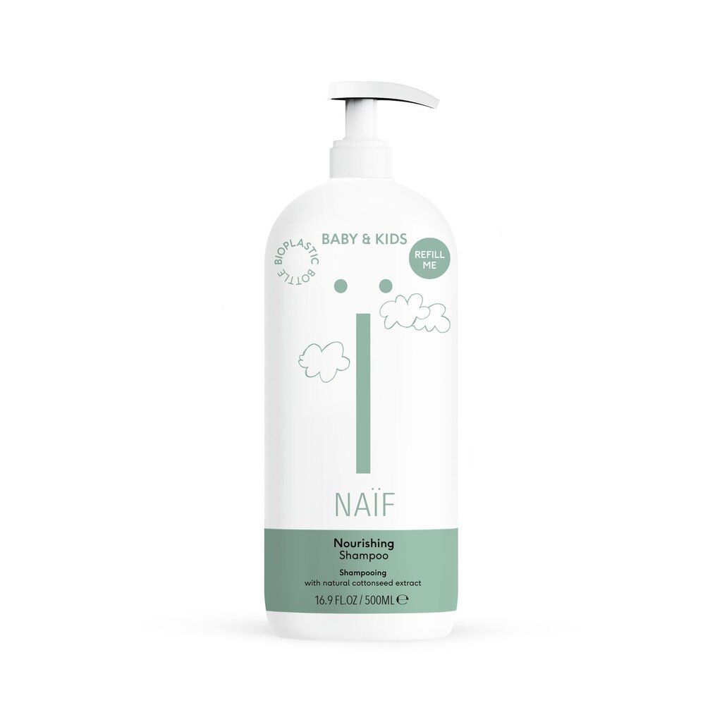 Vaikiškas šampūnas Naif Baby&Kids Nourishing Shampoo, 500 ml цена и информация | Kosmetika vaikams ir mamoms | pigu.lt