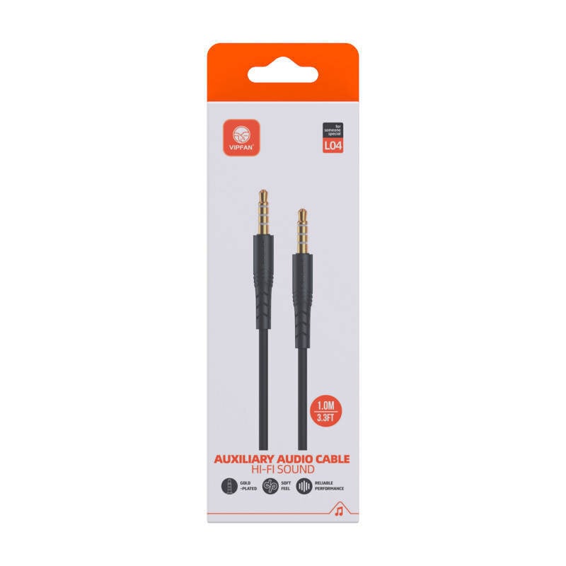 Vipfan L04 1m mini jack 3.5mm AUX цена и информация | Laidai telefonams | pigu.lt