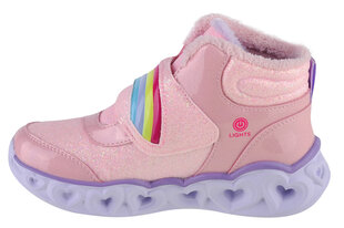 Skechers žieminiai batai vaikams Heart Lights Brilliant Rainbow, Rožinė kaina ir informacija | Žieminiai batai vaikams | pigu.lt