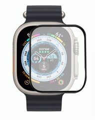 Fusion Nano 9H защитное стекло для экрана часов Apple Watch Ultra 49 мм, черное цена и информация | Аксессуары для смарт-часов и браслетов | pigu.lt