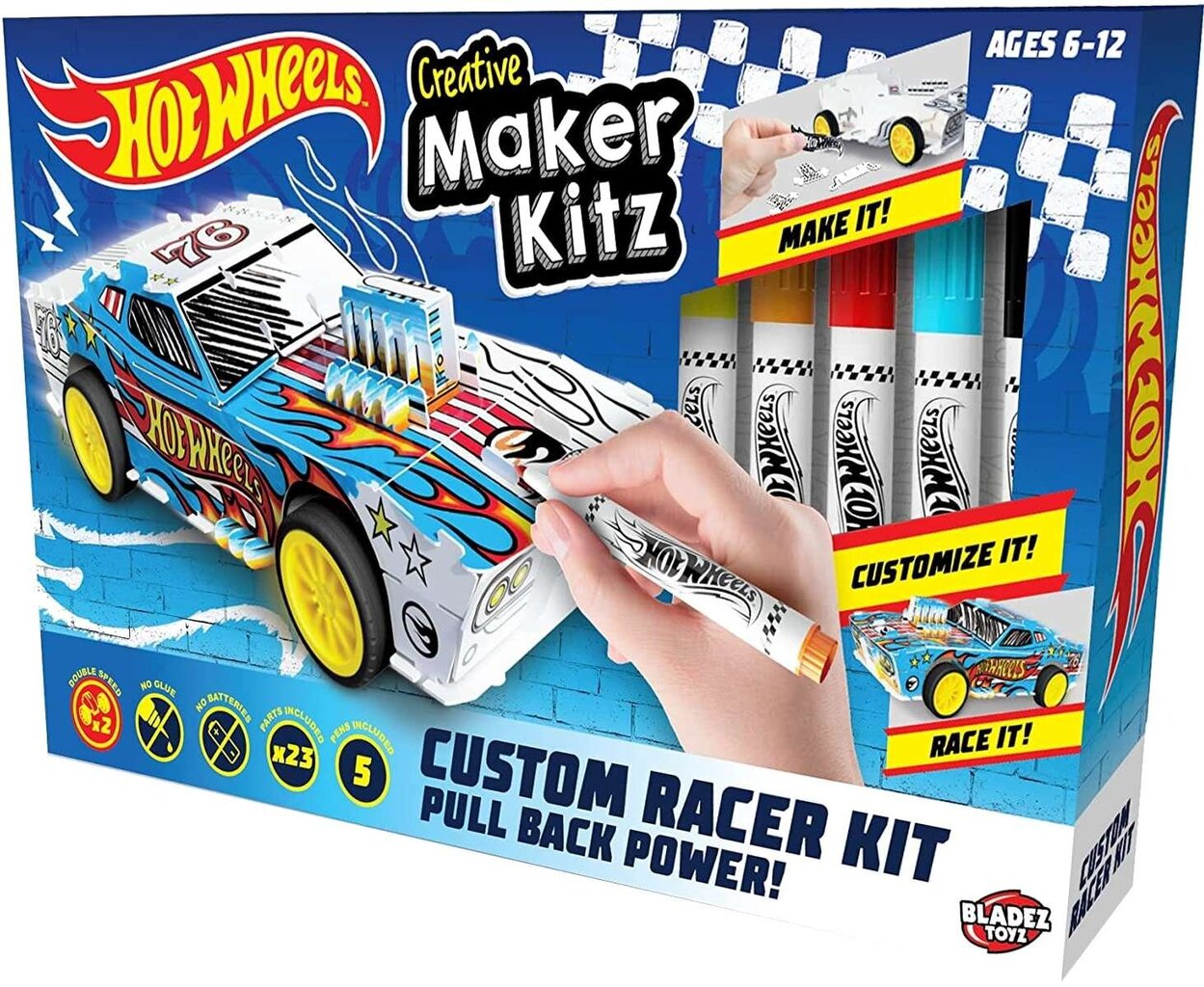 Automobilio rinkinys Bladez Creative Hot Wheels Maker Kitz kaina ir informacija | Žaislai berniukams | pigu.lt