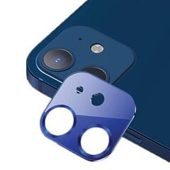 USAMS Camera Lens Glass iPhone 12 metal niebieski|blue BH703JTT05 (US-BH703) цена и информация | Защитные пленки для телефонов | pigu.lt