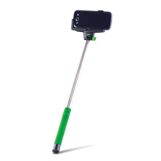 Forever MP-100 Asmenukių lazda (100cm), Žalia цена и информация | Asmenukių lazdos (selfie sticks) | pigu.lt