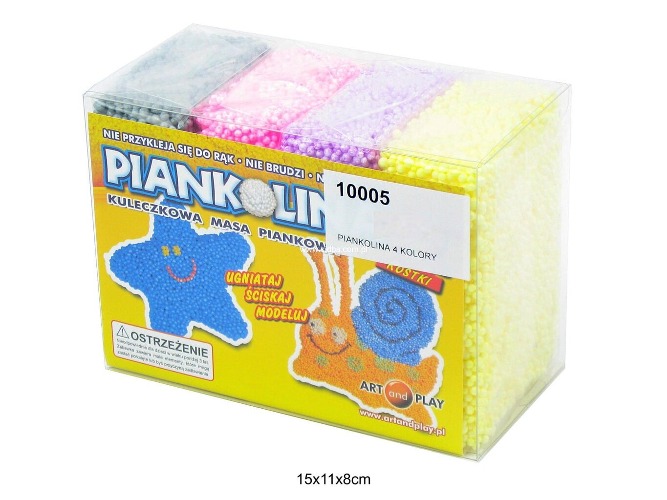 Rutulinis plastilinas, 4 spalvos (10005) 1140 kaina ir informacija | Lavinamieji žaislai | pigu.lt