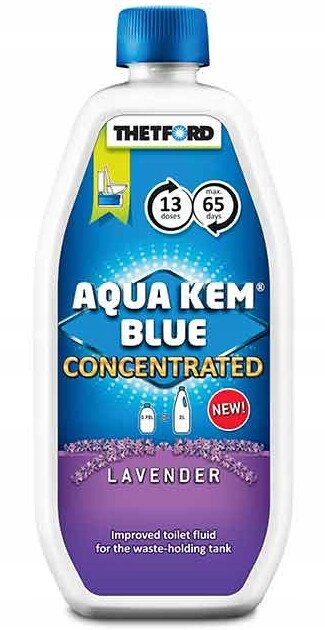 Koncentruotas skystis turistiniams tualetams - "Thetford Aqua Kem Blue" - levandų spalvos - 0,78 l kaina ir informacija | Biotualetai | pigu.lt