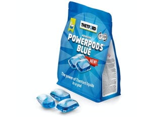 "Thetford PowerPods Blue" kelioninės tualeto kapsulės paketėlių tabletės kaina ir informacija | Biotualetai | pigu.lt