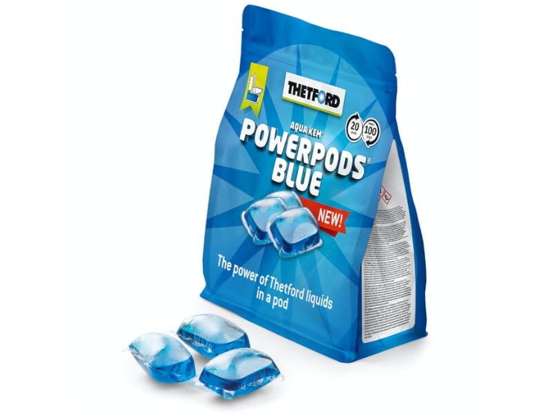 "Thetford PowerPods Blue" kelioninės tualeto kapsulės paketėlių tabletės цена и информация | Biotualetai | pigu.lt