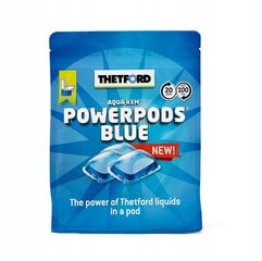 "Thetford PowerPods Blue" kelioninės tualeto kapsulės paketėlių tabletės kaina ir informacija | Biotualetai | pigu.lt