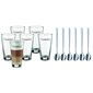 Latte stiklinių rinkinys su šaukšteliu, 6 vnt. kaina ir informacija | Taurės, puodeliai, ąsočiai | pigu.lt
