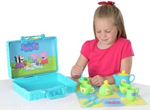 Корзина для пикника Peppa Pig со столовыми приборами цена и информация | Игрушки для девочек | pigu.lt