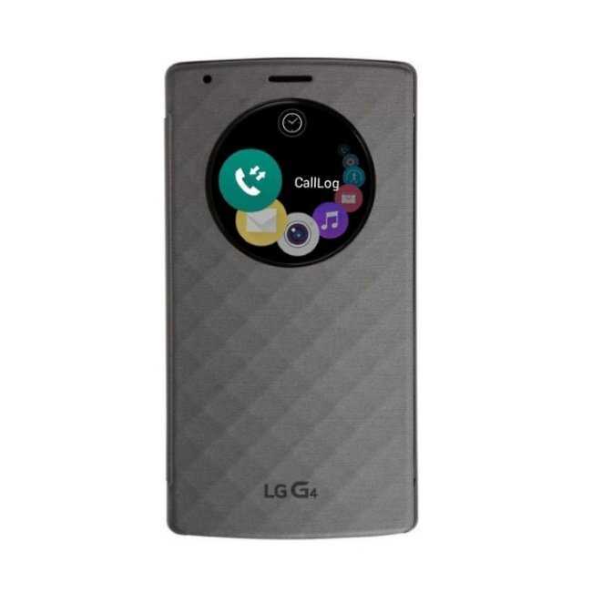Atverčiamas dėklas LG CFV-100 QuickCircle skirtas LG G4 (H815), Pilka цена и информация | Telefono dėklai | pigu.lt