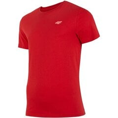 Marškinėliai vyrams 4f, raudoni kaina ir informacija | Vyriški marškinėliai | pigu.lt