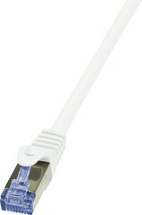 LOGILINK - Patchcord Cat.6A 10G S/FTP PIMF PrimeLine 2м белый цена и информация | Кабели и провода | pigu.lt