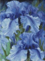 Алмазная мозаика Идейка, Синий цветок, 40 x 50 см цена и информация | Алмазная мозаика | pigu.lt