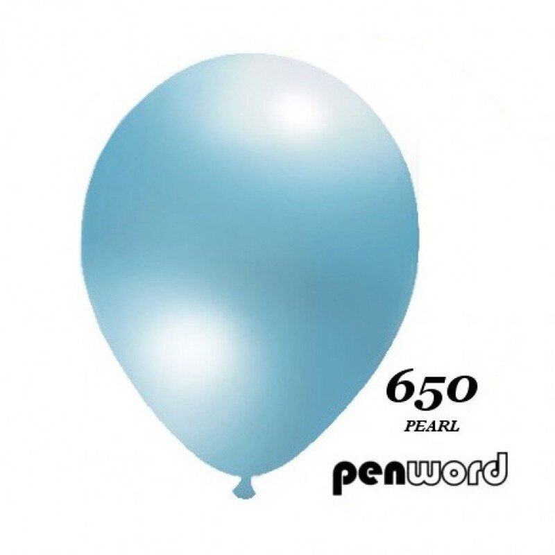 Metalic Penword balionai 100vnt žydri kaina ir informacija | Balionai | pigu.lt