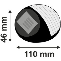 Pakabinamas LED šviestuvas su saulės baterija POLUX 1vnt,juoda kaina ir informacija | Lauko šviestuvai | pigu.lt