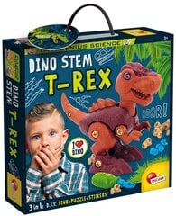 Rinkinys Dinozauras T-REX su dėlionė kaina ir informacija | Lavinamieji žaislai | pigu.lt