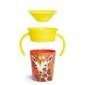 Mokomasis puodelis su rankenomis, žirafa, Munchkin Miracle 360 Wildlove, 6mėn+, 177 ml, 05183301 kaina ir informacija | Kūdikių indai, indeliai pienui ir įrankiai | pigu.lt