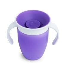 Чашка обучающая Munchkin Miracle 360, фиолетовая, 6 месяцев+, 207 мл, 5162102 цена и информация | Детская посуда, контейнеры для молока и еды | pigu.lt