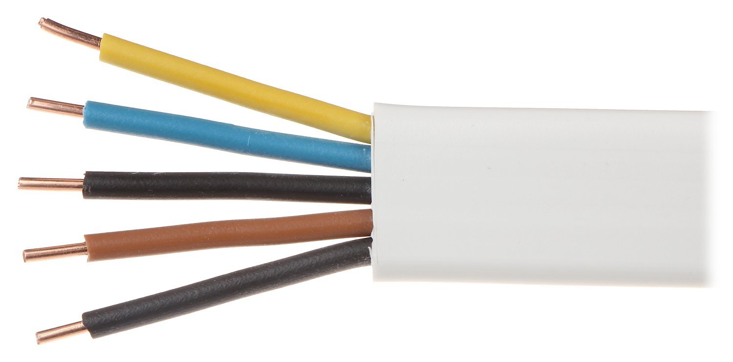 Elektrinis plokščias kabelis YDYP-5X1.5 kaina ir informacija | Komponentai saulės jėgainėms | pigu.lt