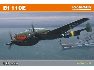 Eduard - Messerschmitt Bf 110E ProfiPACK, 1/72, 7083 цена и информация | Конструкторы и кубики | pigu.lt