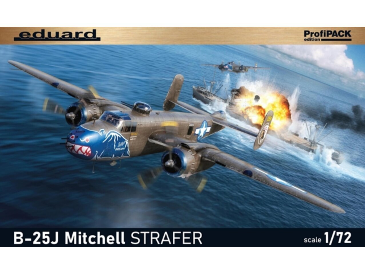 Konstruktorius Eduard, B-25J Mitchell Strafer 7012, 1/72 kaina ir informacija | Konstruktoriai ir kaladėlės | pigu.lt