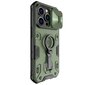 Nillkin CamShield Armor Pro Magnetic Case iPhone 14 Pro Magnetic MagSafe Dark Green цена и информация | Telefono dėklai | pigu.lt