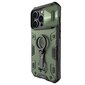 Nillkin CamShield Armor Pro Magnetic Case iPhone 14 Pro Magnetic MagSafe Dark Green цена и информация | Telefono dėklai | pigu.lt