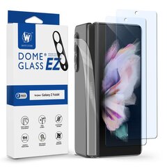 TEMPERED GLASS Whitestone EZ GLASS 2-PACK GALAXY WITH FOLD 4 цена и информация | Защитные пленки для телефонов | pigu.lt