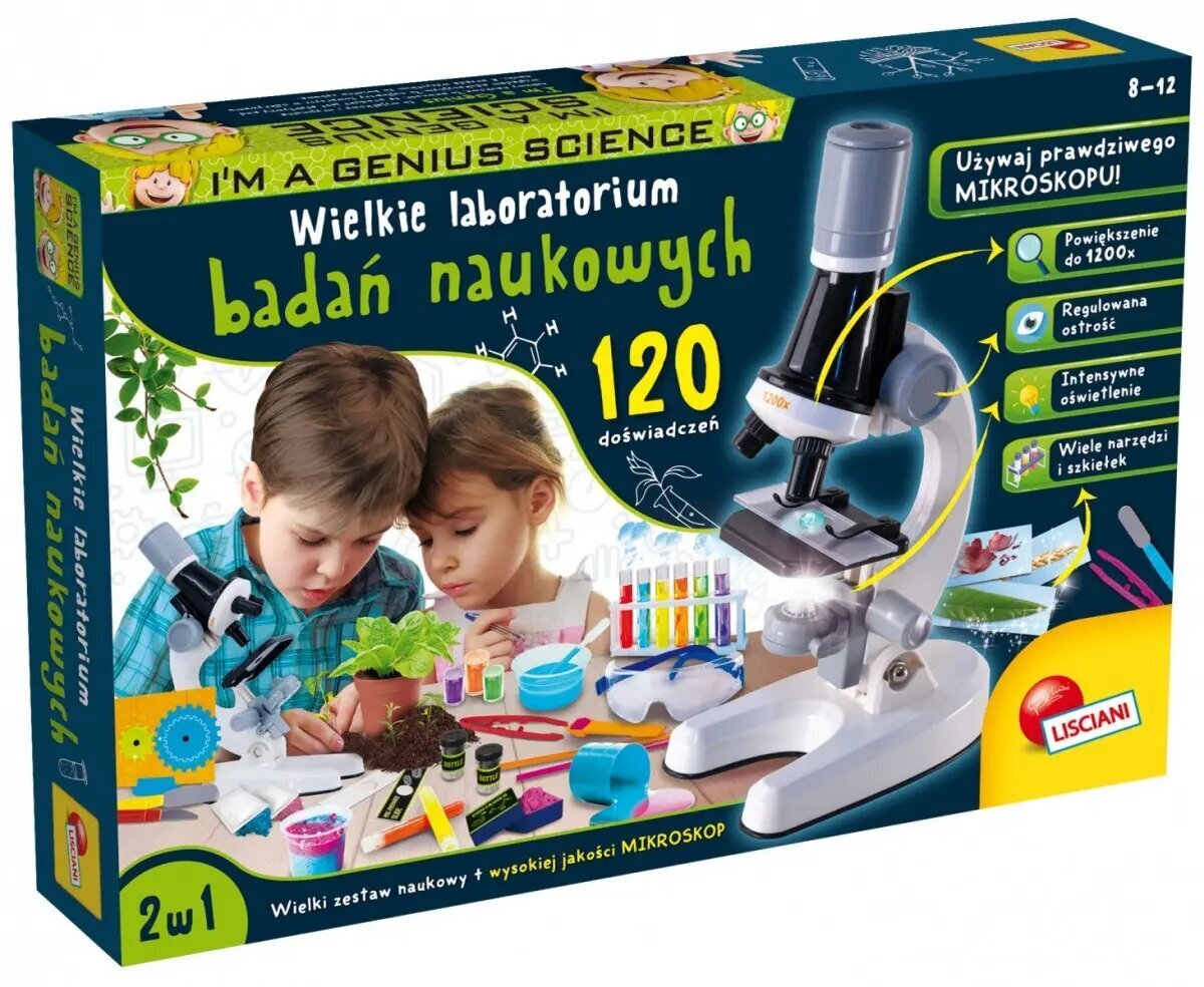 Edukacinis rinkinys Lisciani Genius Science Kit Laboratorija цена и информация | Lavinamieji žaislai | pigu.lt