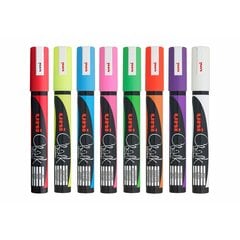 Жидкие маркеры Uni-Ball PWE-5M Разноцветный 8 штук цена и информация | Принадлежности для рисования, лепки | pigu.lt
