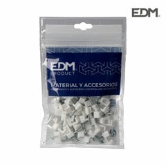 Kabės EDM Nº 03 2 x 1 mm Balta Kabeliai 50 vnt. kaina ir informacija | Mechaniniai įrankiai | pigu.lt