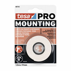 Клейкая лента TESA Mounting Pro Двухстороннее 19 mm x 5 m цена и информация | Механические инструменты | pigu.lt