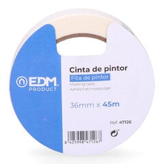 Lipni juosta EDM Popierius (36 mm x 45 m) kaina ir informacija | Mechaniniai įrankiai | pigu.lt