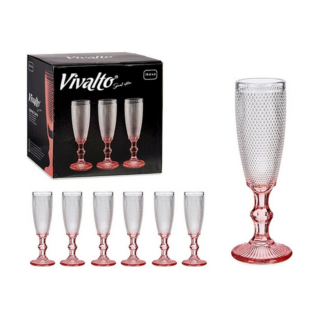 Vivalto šampano taurė, 180 ml, 6 vnt kaina ir informacija | Taurės, puodeliai, ąsočiai | pigu.lt