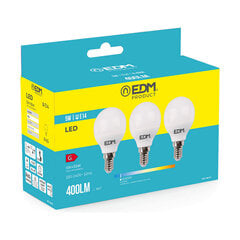 LED lemputė EDM 5 W E14 G 400 lm (6400K) kaina ir informacija | LED juostos | pigu.lt