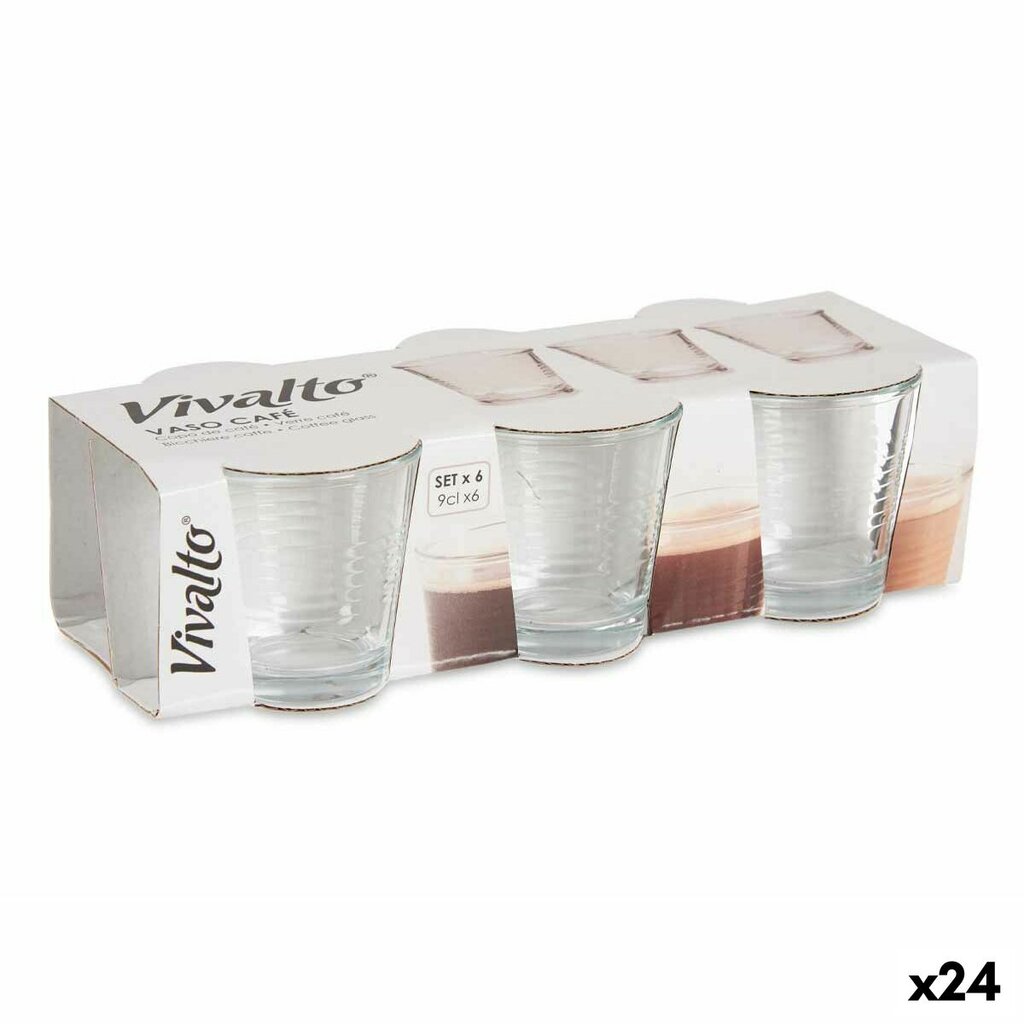 Vivalto stikliukai, 90 ml, 24 vnt kaina ir informacija | Taurės, puodeliai, ąsočiai | pigu.lt