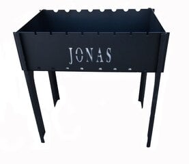 Šašlykinė Stopuva su užrašu JONAS 49x30x14 cm kaina ir informacija | Šašlykinės | pigu.lt