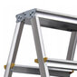 Dvipusės aliuminio kopėčios Awtools, 3 pakopų, 67 cm kaina ir informacija | Buitinės kopėčios, rampos | pigu.lt