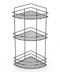 Угловая полка (с 3 полочками) Вenedomo цена и информация | Набор акскссуаров для ванной | pigu.lt