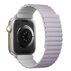 UNIQ pasek Revix Apple Watch Series 4|5|6|7|8|SE|SE2 38|40|41mm. Reversible Magnetic lilak-biały|lilac-white цена и информация | Аксессуары для смарт-часов и браслетов | pigu.lt