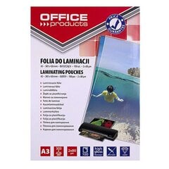 Laminavimo vokeliai Office Products, A3, 100 vnt. kaina ir informacija | Kanceliarinės prekės | pigu.lt