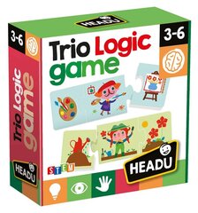 Edukacinis galvsoūkių žaidimas Headu Montessori Trio Logic Game цена и информация | Настольные игры, головоломки | pigu.lt