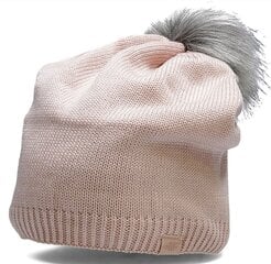 Зимняя женская шапка 4F H4Z22 CAD009, светло-роз., универсальный размер цена и информация | Женские шапки | pigu.lt