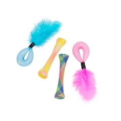 Žaislas katėms Trixie Tubes, įvairių spalvų, 4 vnt. kaina ir informacija | Žaislai katėms | pigu.lt