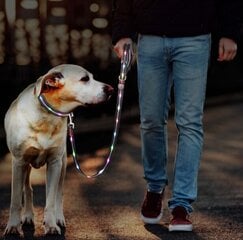 LED liuminescencinis pavadėlis šuniui Signal leash MT7122, žalias kaina ir informacija | Pavadėliai šunims | pigu.lt