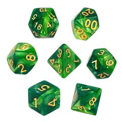 REBEL RPG Dice Set - Two Color - Mint and Green цена и информация | Настольные игры, головоломки | pigu.lt