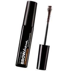 Antakių tušas Maybelline Brow Drama 7.6 ml, Dark Brown цена и информация | Карандаши, краска для бровей | pigu.lt