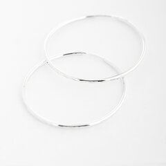 Серебряные серьги-кольца Alfa-Karat 2021571/8 цена и информация | Серьги | pigu.lt