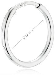 Серебряные серьги-кольца Alfa-Karat 2021571/1 цена и информация | Серьги | pigu.lt